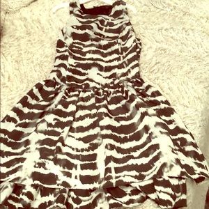 Guess black and white dress